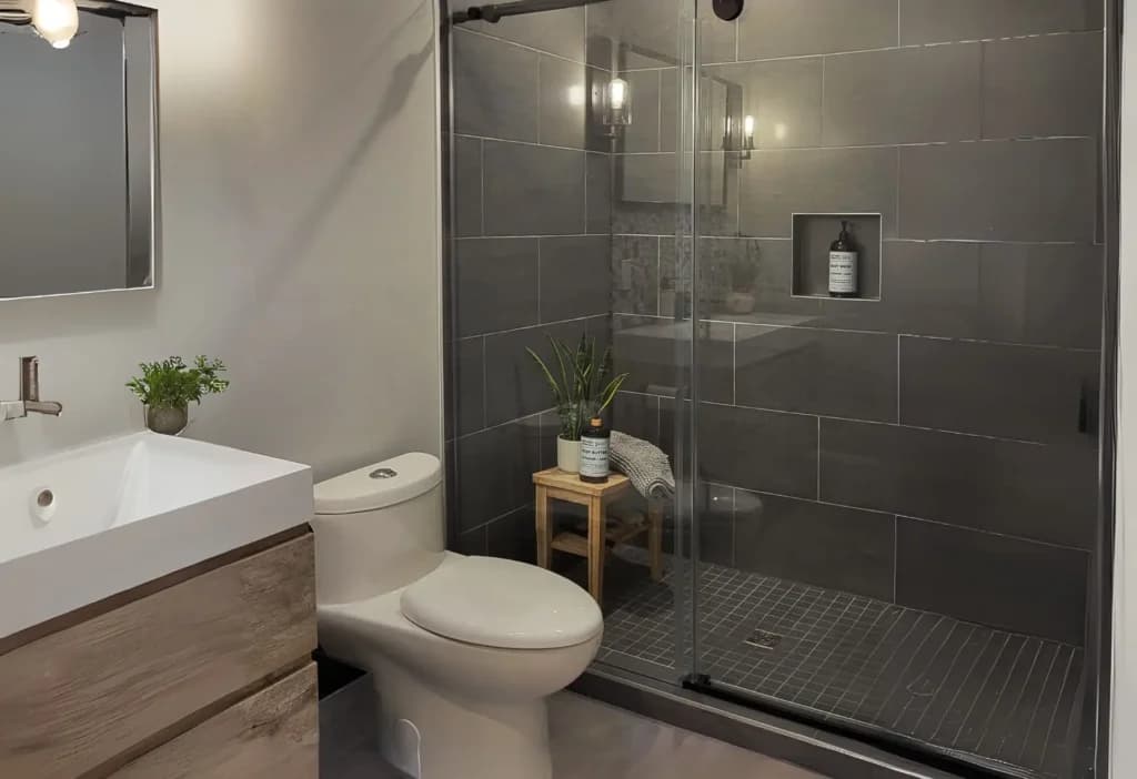 Modern bathroom renovation